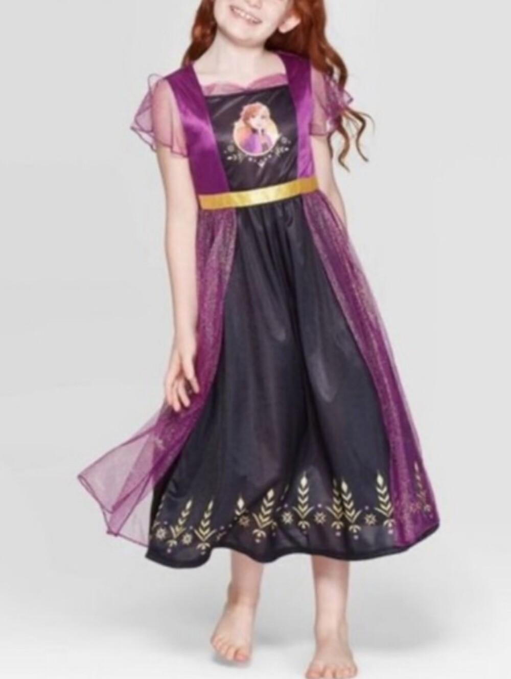DISNEY FROZEN Princess Anna Dress Gown Costume Halloween